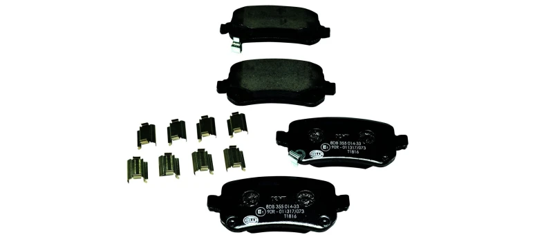 Image of HELLA Brake pad set HELLA 8DB 355 014-331