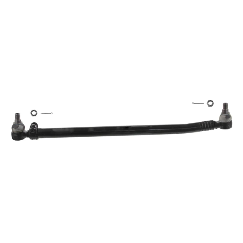 Image of FEBI BILSTEIN 35173 Centre Rod Assembly Front Axle, with castellated nut and split pins, OE Turbo NEW Centre Rod Assembly (285)