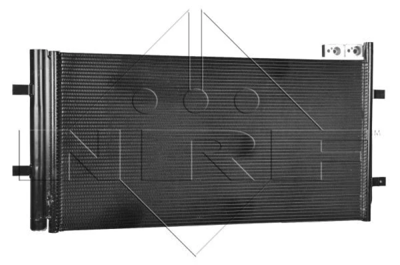 Image of NRF 350029 Condenser EASY FIT, with seal ring, with nitrogen filling Aluminium Condenser,air conditioning (448)