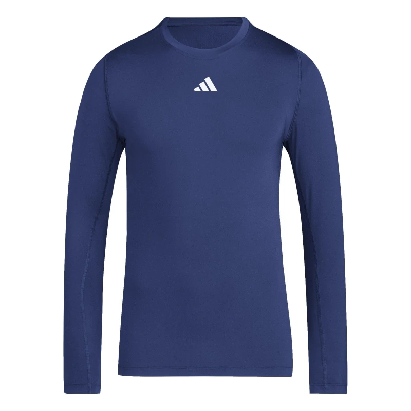 Image of adidas Techfit AEROREADY Long Sleeve Long-Sleeve Top Baselayer Tops S Blue 62800218350