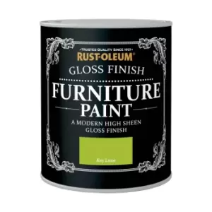 image of Rust-Oleum Gloss Furniture Paint - Key Lime - 125ml