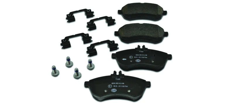 Image of HELLA Brake pad set HELLA 8DB 355 012-581