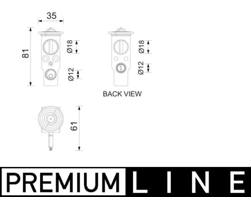 Image of AC expansion valve MAHLE AVE 210 000P