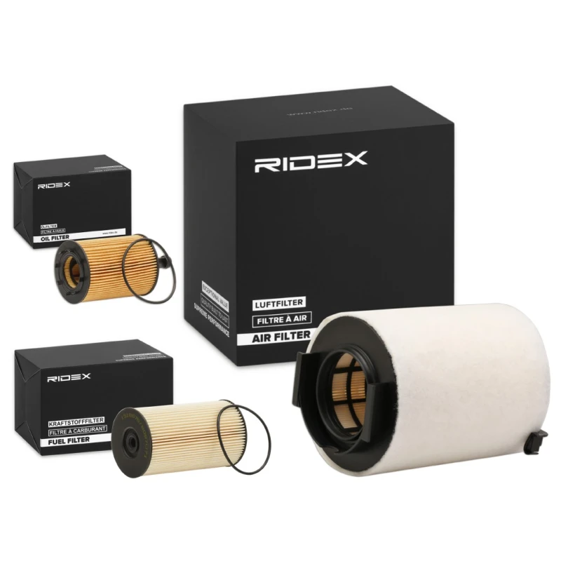 Image of RIDEX 4055F7536 Filter Set with gaskets/seals, with pre-filter Filter Set (4055)