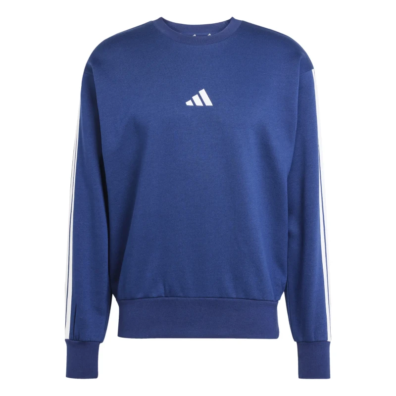 Image of Adidas Sweatshirt adidas Essentials 3-Stripes Fleece Bleu Male M
