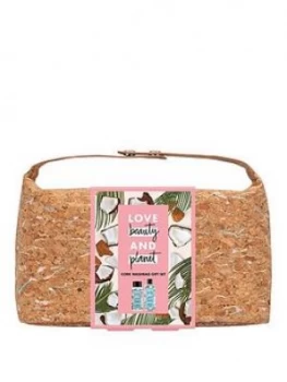 Image of Love Beauty And Planet Fairly Farmed Cork Wash Bag Set