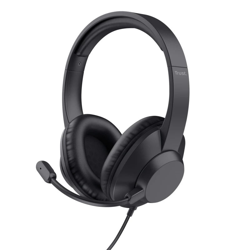 Image of Trust Trust Ayda Max Headset Wired Head-band Office/Call center Black 25460
