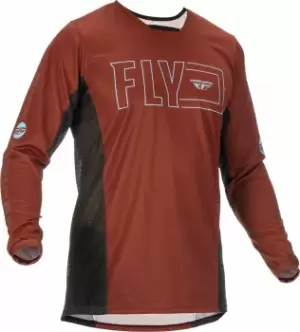 Image of Fly Racing Kinetic Fuel Motocross Jersey, black-brown, Size L, black-brown, Size L