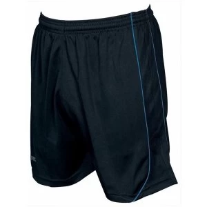 Image of Precision Mestalla Shorts 22-24 Black/Azure