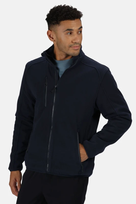 Image of Regatta Regatta Men Omicron Waterproof Breathable Fleece in Dark Navy Size: Small Dark Navy S Male 5057538297322
