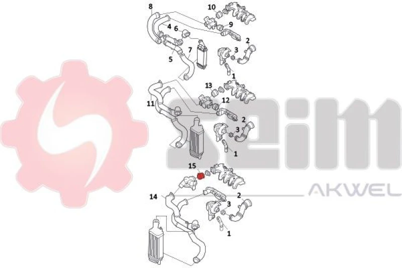 Image of Charger intake hose SEIM 981122