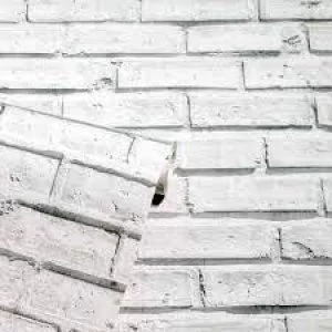 Image of Arthouse Wipe Clean Wallpaper White Brick Paper