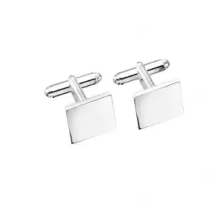 image of Beginnings Sterling Silver Solid Square Cufflink Cufflinks V124