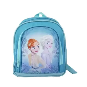 Image of Frozen II Anna And Elsa Backpack (One Size) (Blue)