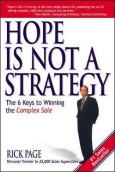 Image of Hope Is Not a Strategy by Rick Page Paperback