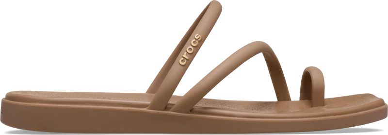 Image of Crocs Women Miami Toe Loop Sandals Milk Chocolate 4