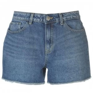 Image of Only Kelly Shorts - Dk Blue Denim