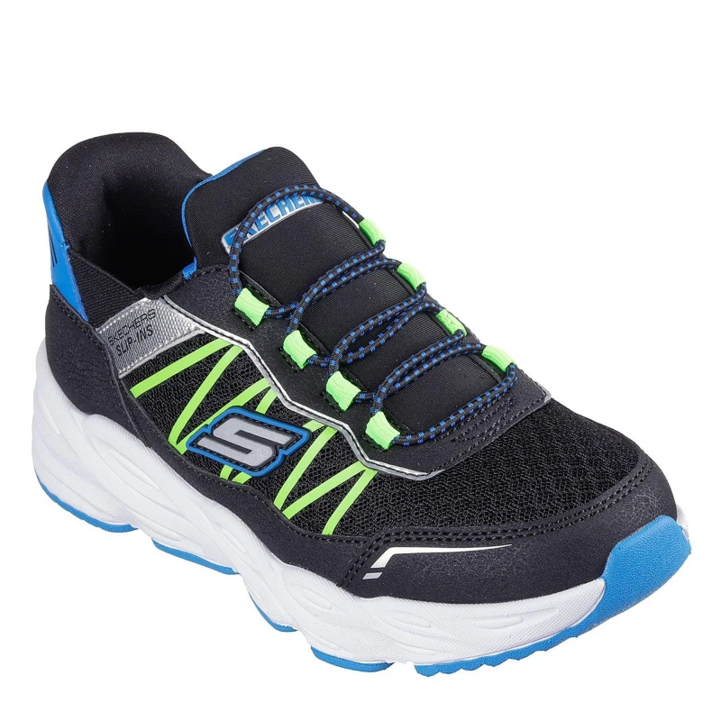 Image of Skechers Slip In Turbo Childrens Trainers - Black C10