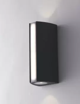 Image of Ray Outdoor LED Aluminum Up Down Wall Lamp, Anthracite, IP54, 4000K
