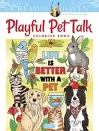 image of creative haven playful pet talk coloring book