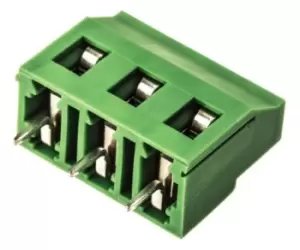 image of Phoenix Contact Gmkds 3/ 3-7,62 Terminal Block, Wire To Brd, 3Pos, 12Awg