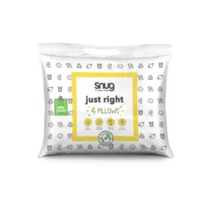 Image of Snug Pack of 4 Just Right Pillows