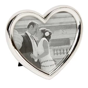 4" x 4" - Celebrations Silver Plated Heart Photo Frame