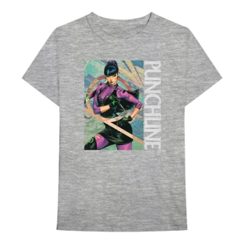Image of DC Comics - Punchline Unisex Medium T-Shirt - Grey
