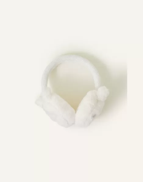 Image of Girls Fluffy Bunny Earmuffs