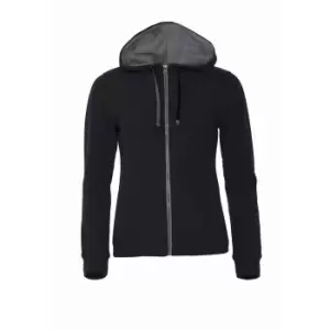 Image of Clique Womens/Ladies Classic Full Zip Hoodie (XXL) (Black)