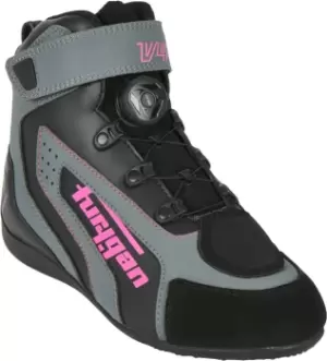 Image of Furygan V4 Easy D3O WP Ladies Motorcycle Shoes, black-pink, Size 40 for Women, black-pink, Size 40 for Women