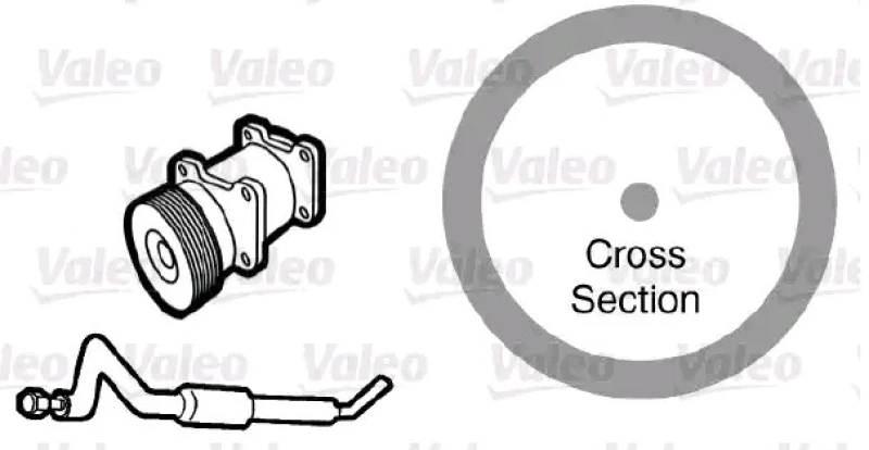 Image of VALEO 509165 Gaskets Seal,coolant pipe (547)