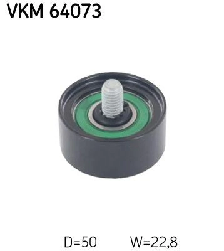Image of SKF Deflection / guide pulley, V-ribbed belt SKF VKM 64073