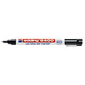 image of edding 8400 CD/DVD/OHP Permanent Markers, Black - Pack of 10