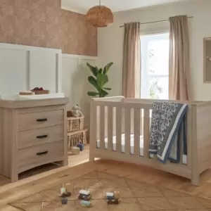 Image of Cuddleco Isla 2 Piece Nursery Furniture Set - Ash