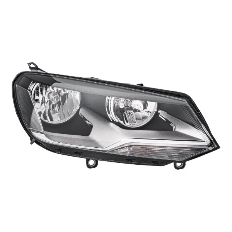Image of HELLA 1EJ 010 328-221 Headlights H7/H7, Right, with motor for headlamp levelling, Halogen Headlight (259)