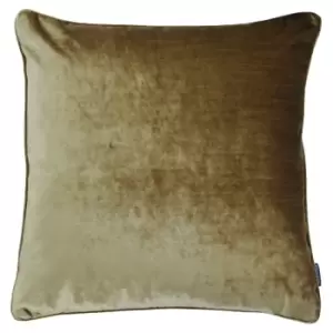 image of Paoletti Luxe Velvet Polyester Filled Cushion Gold