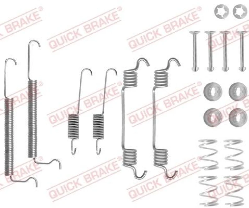 Image of QUICK BRAKE Brake shoe fitting kit QUICK BRAKE 105-0709