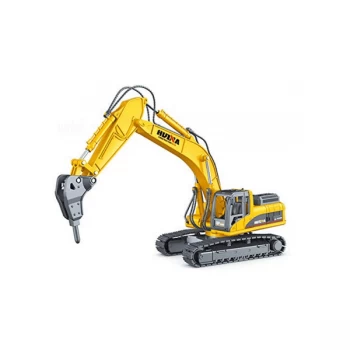 image of Huina 1/50 Diecast Drill Excavator Static Model