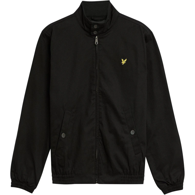 Image of Lyle and Scott Mens Long Sleeve Zip Harrington Jacket Black Z865 male L