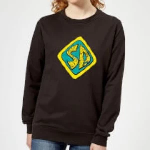 Scooby Doo Emblem Womens Sweatshirt - Black - 5XL