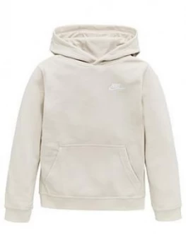 Image of Nike Boys Sportswear Club Pullover Hoodie - Brown