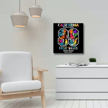 Image of 45452019C - 006 Multicolor Decorative Canvas Painting