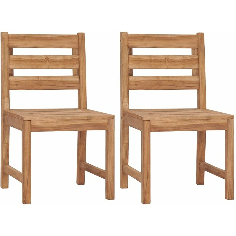 Image of VIDAXL Garden Chairs 2 pcs Solid Teak Wood Vidaxl 8720286208328
