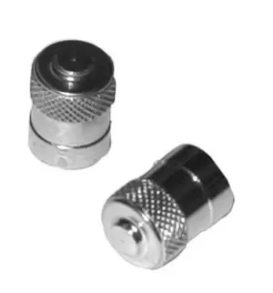 image of Car Dust Caps - Chrome - Pack Of 100 PTA132 PEARL CONSUMABLES