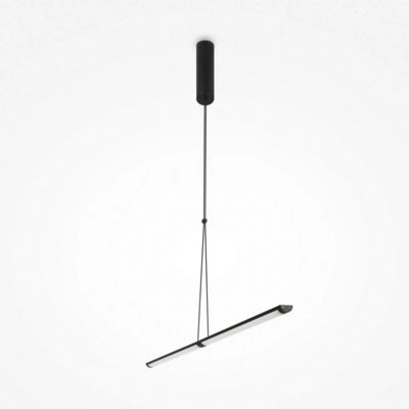 Image of Maytoni Supersymmetry Modern Integrated LED Pendant Ceiling Light Matt Black 4000K