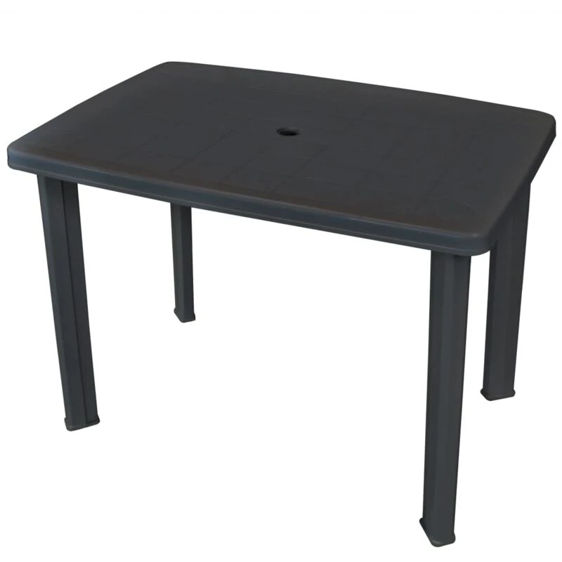 Image of VIDAXL Garden Table Anthracite 101x68x72cm Plastic Vidaxl 8718475570646