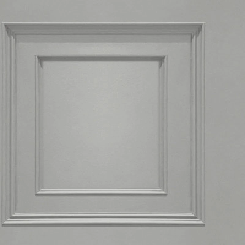 Image of Belgravia Decor Oliana Panel Grey Wallpaper 10m x 53cm, Grey 8492