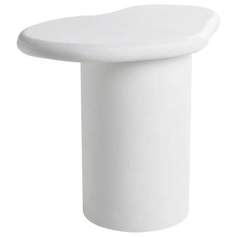 Image of Beliani Side Table Arsoli 43cm 58cm Off-White