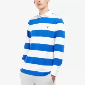 Image of Barbour Heritage Hollywell Striped Cotton Rugby Shirt - L
